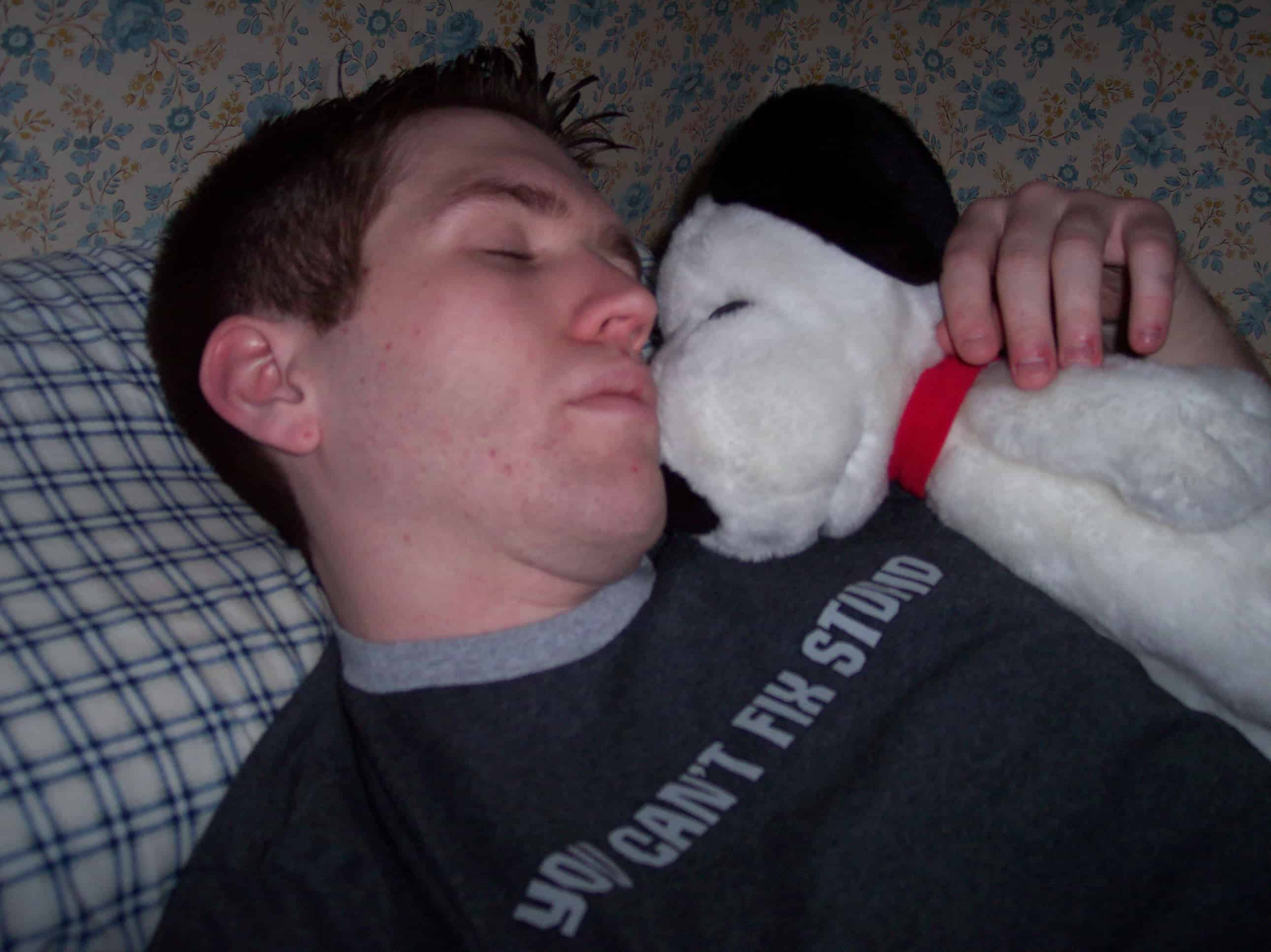 Patrick with Snoopy